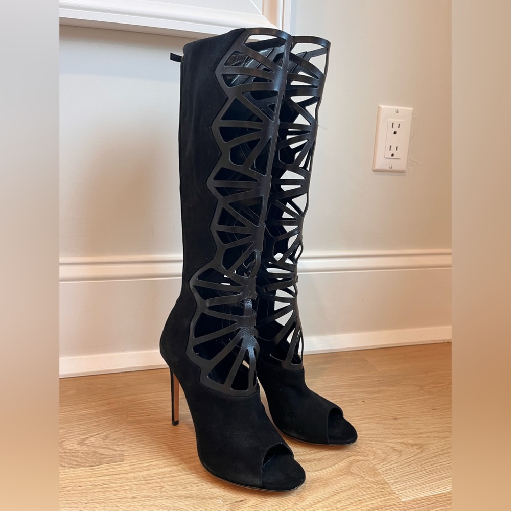Alejandro Ingelmo caged heeled boots